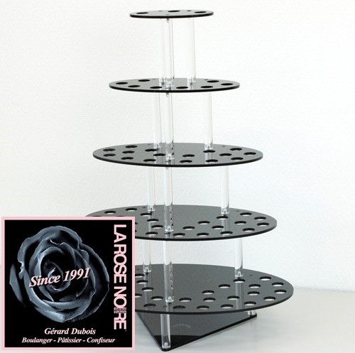 (☆BM)LA ROSE NOIRE Cone Stand Set D/ローズノワール 5段 立体 コーンスタンド セット①業務用 製菓器具 アイスクリーム ソフトクリーム拍卖