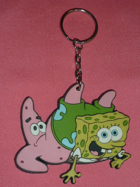激レア!カワイイ♪2004年 スポンジボブ キャラクター マスコットキーホルダー(ボブ&パドリック)☆拍卖