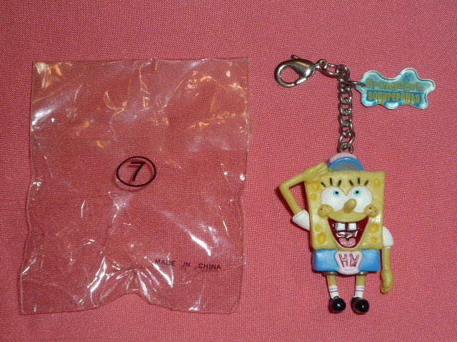 激レア!カワイイ♪2007年 スポンジボブ キャラクター ファスナーフォルダーマスコット①拍卖