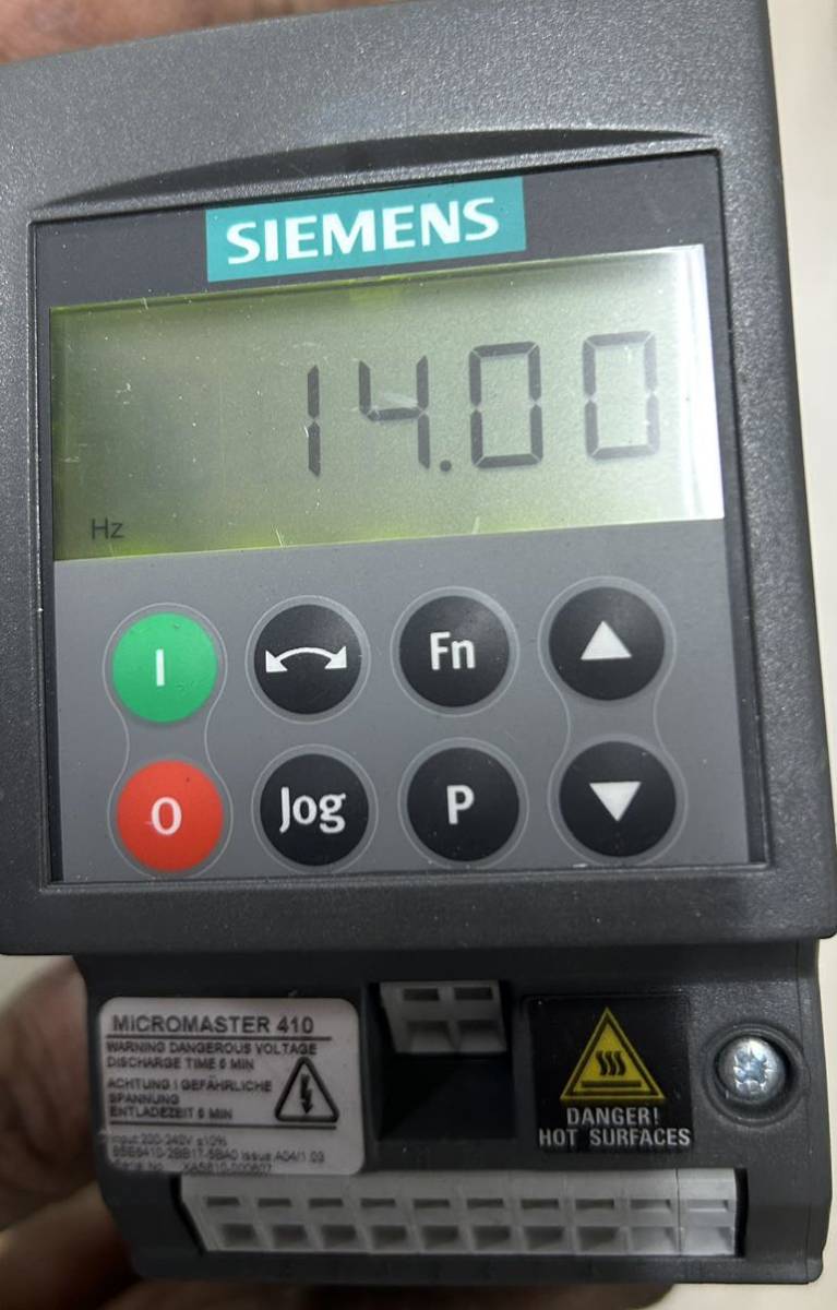 通電確認済 SIEMENS インバーター MICROMASTER 410 6SE6410-2BB17-5BA0拍卖