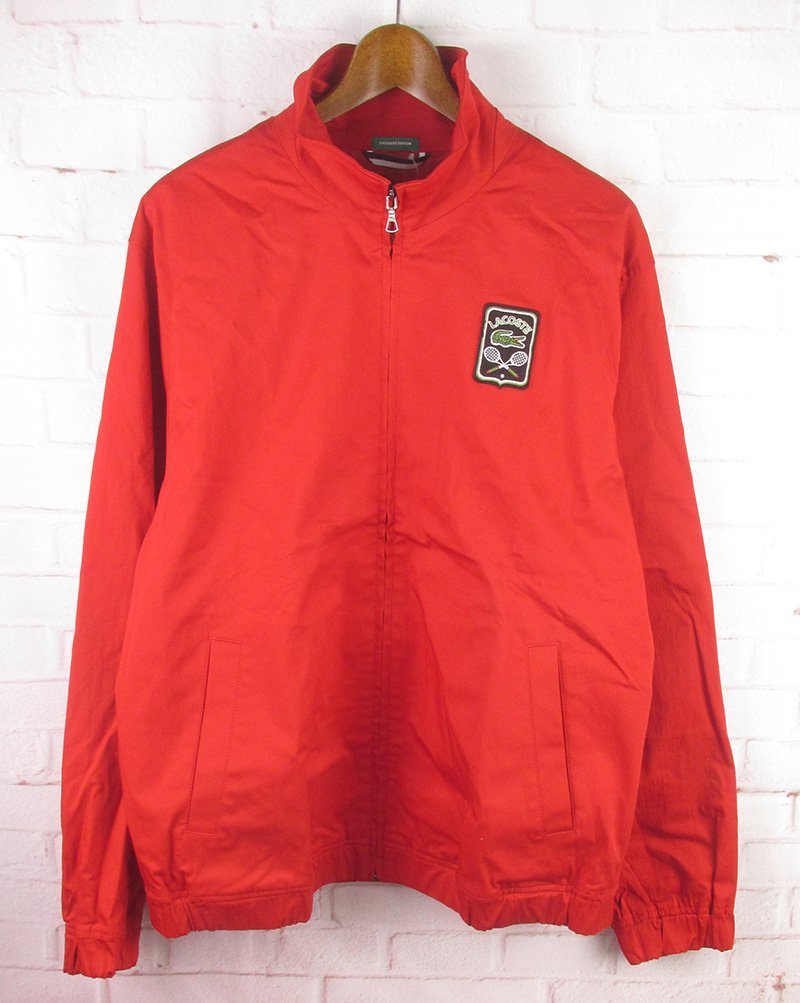 LAJ21937 LACOSTE ラコステ BEAMS ビームス ドリズラージャケット スウィングトップ US L 未使用 レッド拍卖