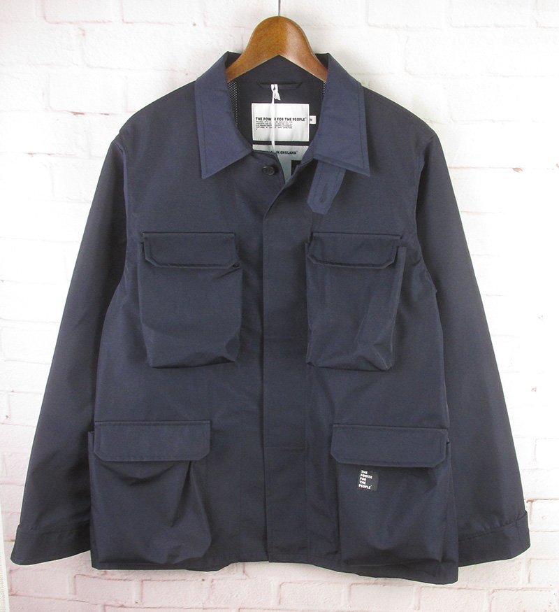 LAJ22050 THE POWER FOR THE PEOPLE ザパワーフォーザピープル GIL MILITARY JACKET 002 ジャケット MO7758-MOP5754 M 未使用 ネイビー拍卖