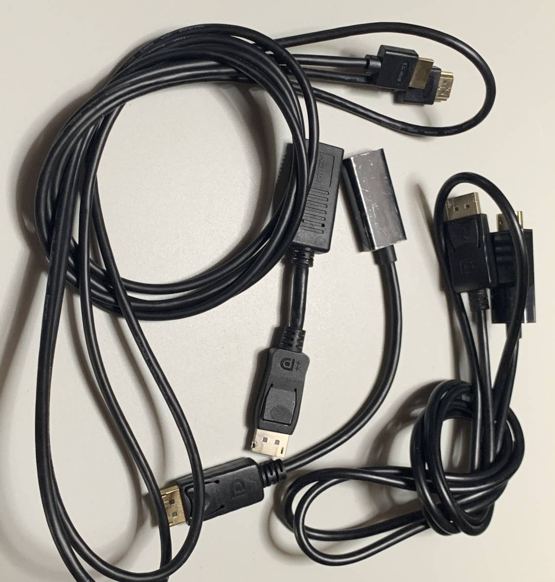 【中古】DisplayPort to HDMI 変換ケーブル & HDMIケーブル 4種セット フルHD出力対応 ノーブランド拍卖