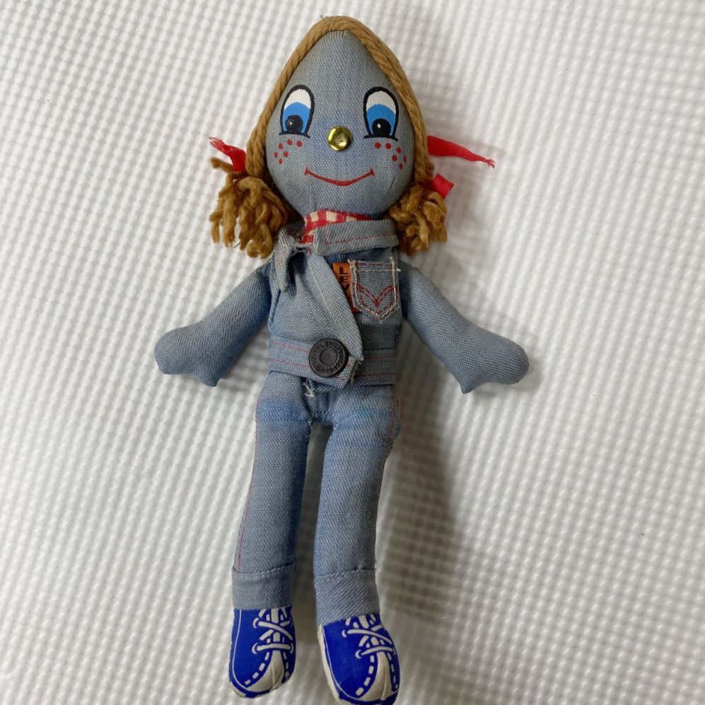 LEVI’S リーバイス ラグドール 人形 25cm ビンテージ デニム レトロ アメリカ拍卖