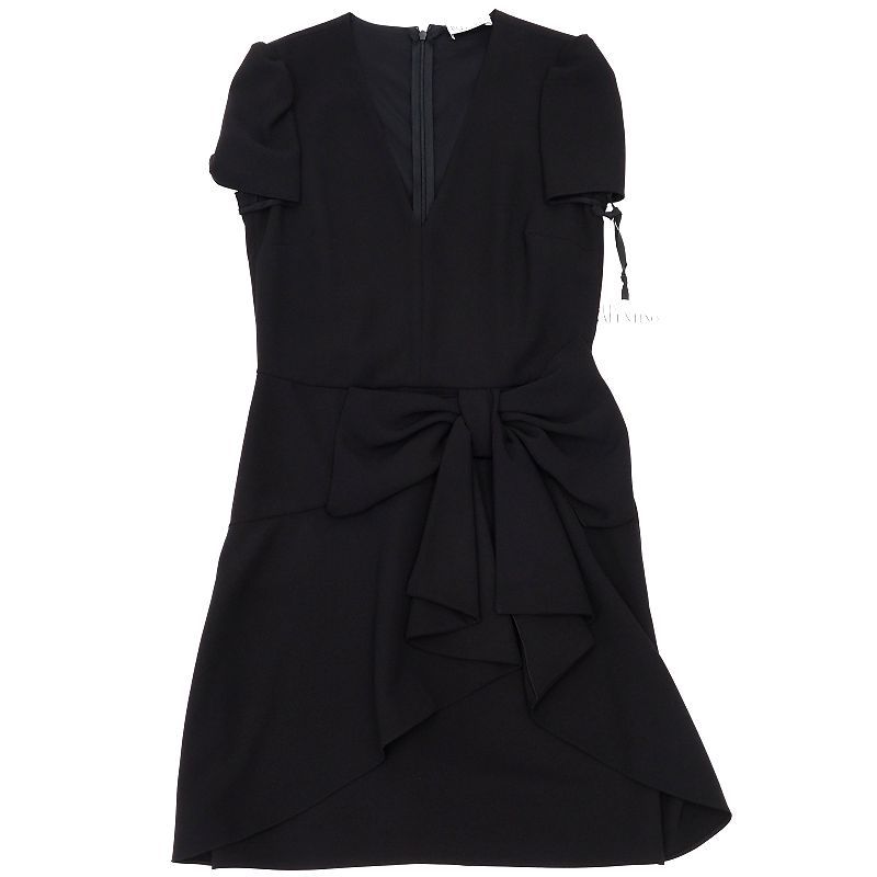 F03172W 未使用品 RED VALENTINO キュロット ワンピース 【サイズ:40】 ブラック×ホワイト 黒×白 レッドヴァレンティノ レディース拍卖