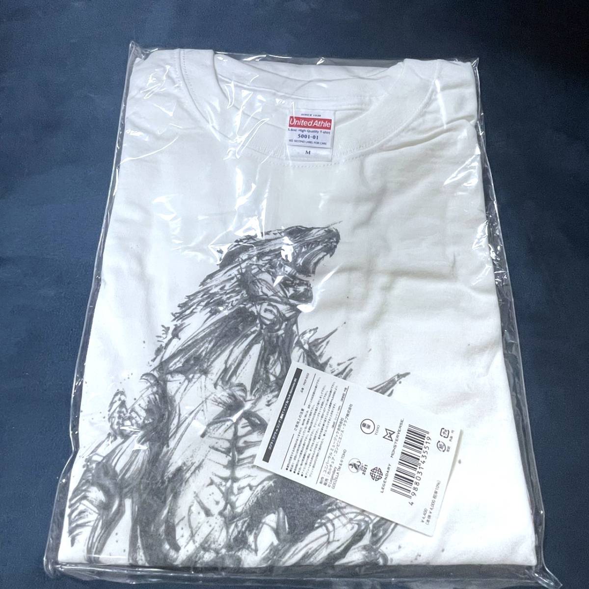 即決 新品 未開封 ゴジラvsコング 墨絵 Tシャツ Mサイズ 西元祐貴 水墨画 By Yu-ki Nishimoto GODZILLA拍卖