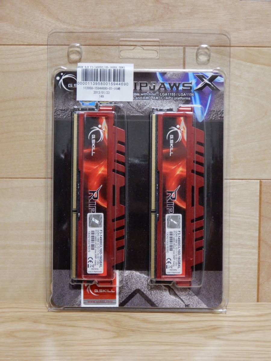 G.SKILL Ripjaws Xシリーズ デスクトップメモリ F3-14900CL10D-16GBXL【中古品】拍卖