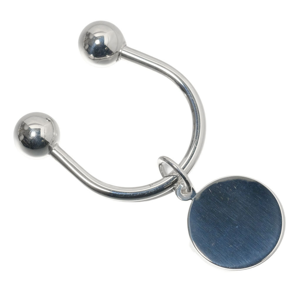 ティファニー ラウンド タグ キーホルダー シルバー925 _【I120823135】中古拍卖