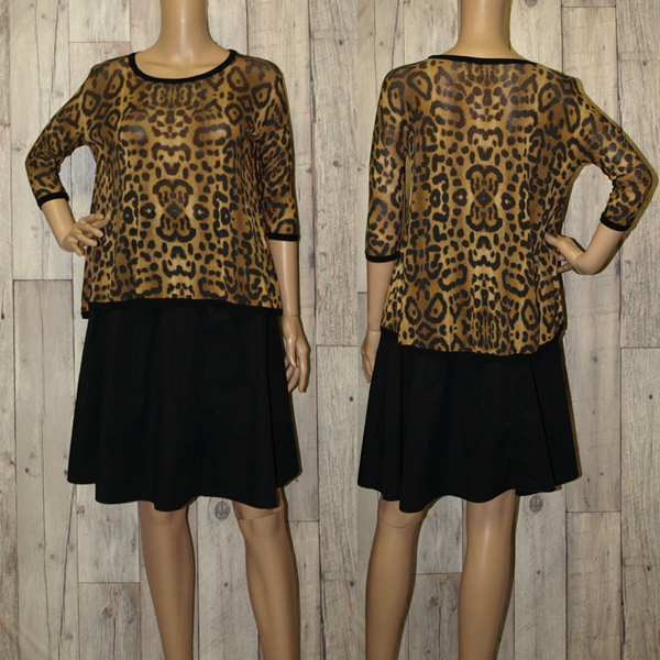 GiAMBATTiSTA VALLi◇ジャンバティスタ・ヴァリ◇トップス 七分丈 レオパード柄 XSサイズ 美品 拍卖