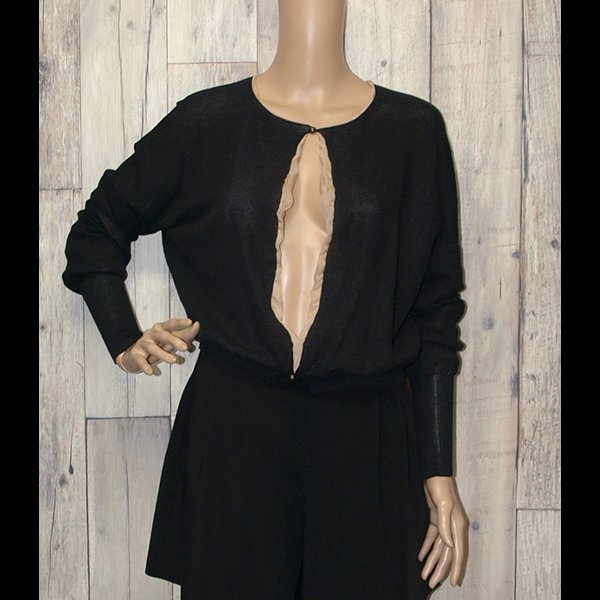 LANVIN◇ランバン正規品・イタリア製ドルマンスリーブ調カーディガン◇Sサイズ 高級クリーニング済み 美品拍卖