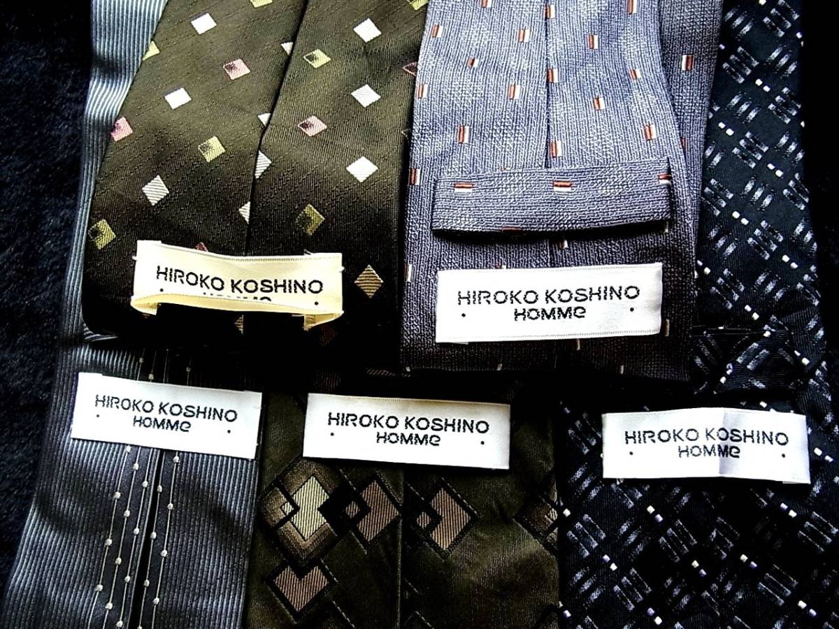 ■即決セール■J0891■ 5本セット全て 【小篠 弘子】ヒロコ コシノのネクタイ拍卖