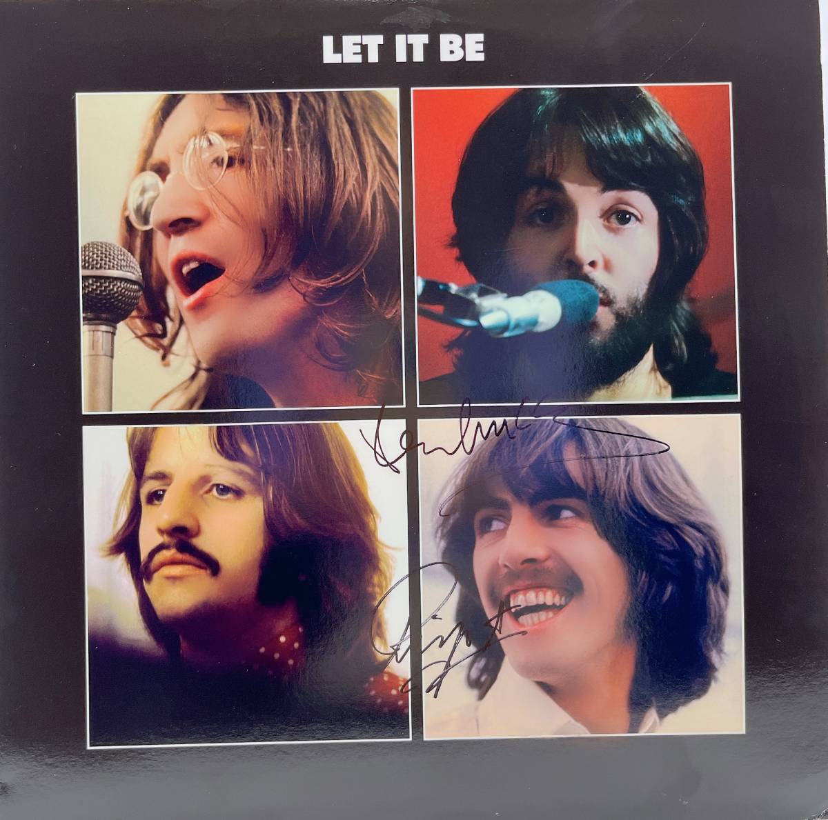 ★ ビートルズ 2名の直筆サイン入りアルバム「LET IT BE」COA付拍卖