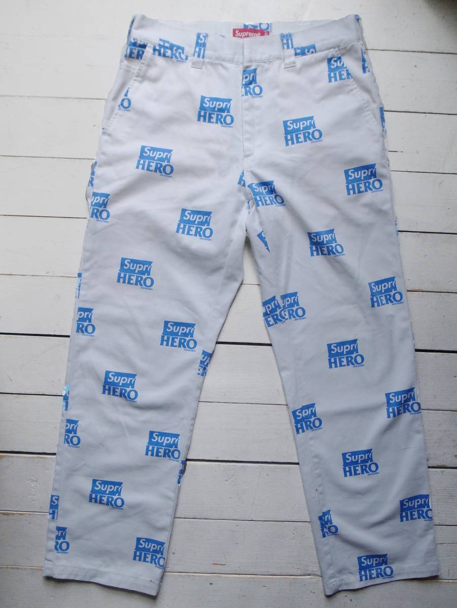 22SS / Supereme × AINTIHERO Work Pants ロゴプリント ワークパンツ 30 国内正規品 袋/タグ付拍卖