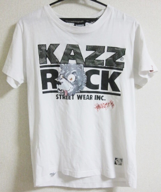 Mサイズ Kazzrock original 半袖 Tシャツ 白拍卖