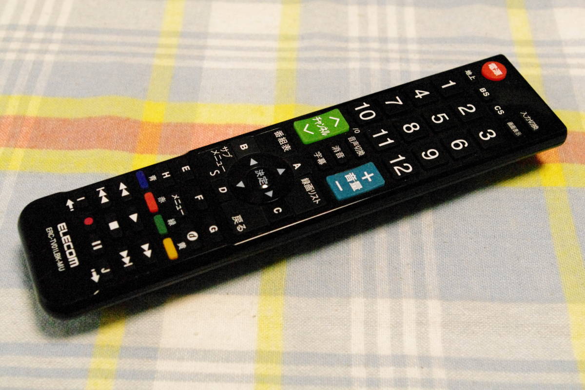 ELECOM ERC-TV01LBK-MU エレコム テレビリモコン ■y3-2拍卖