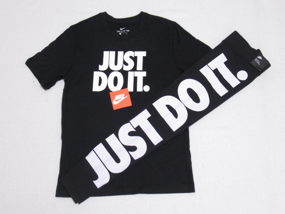 NIKE JDI Tシャツ タイツ セットアップ M ナイキ JUST DO IT 上下セット レギンス スパッツ BOX AR5003-010 CZ8535-010拍卖
