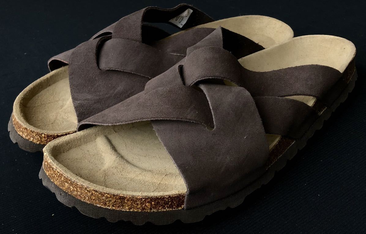 新品 定価6490円 オーテンティバイペンタ ナノユニバース 別注 サンダル 編み込み ブラウン サイズ42 AUTENTI by PENTA 玉7318拍卖