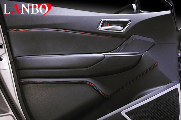 【M's】TOYOTA C-HR ZYX10 NGX50 LANBO ドアレザーパネル 6pcs ブラック×レッド LDP-CHR-RE 社外品 ランボ トヨタ CHR フロント リア拍卖
