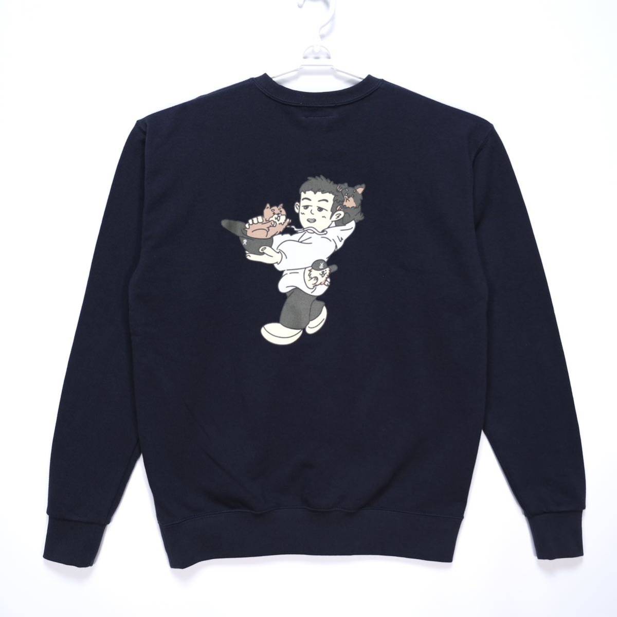 【送料無料】読売ジャイアンツ/読売巨人軍×あべじゅんや/ORANGE MOOD/OKAMOTO SWEAT(ネイビー)/岡本 和真選手/スウェット/Lサイズ拍卖