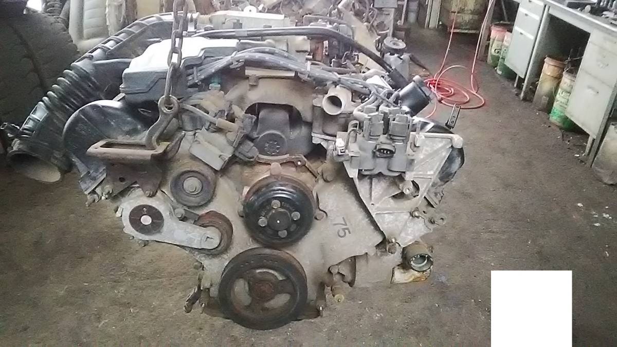 ■フォード マスタング エンジン 中古 ジャンク 1FAV2P47 4.6L 1997年 6A836AA 部品取あり オイルパン ヘッド ブロック クランクシャフト■拍卖