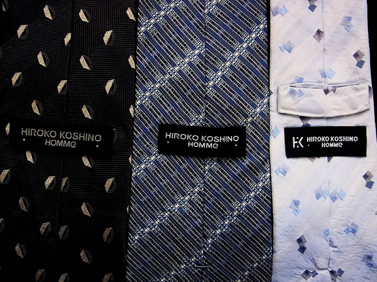 b0393【すべて良品3本組】●ヒロコ コシノのネクタイ●拍卖