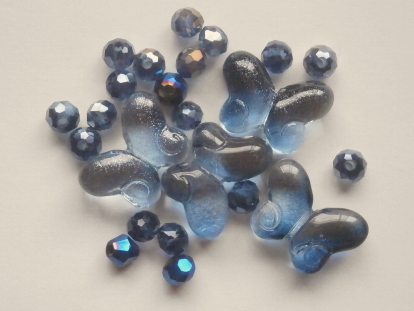 ガラスビーズ★蝶々★タイプ E★モンタナ系★5拍卖