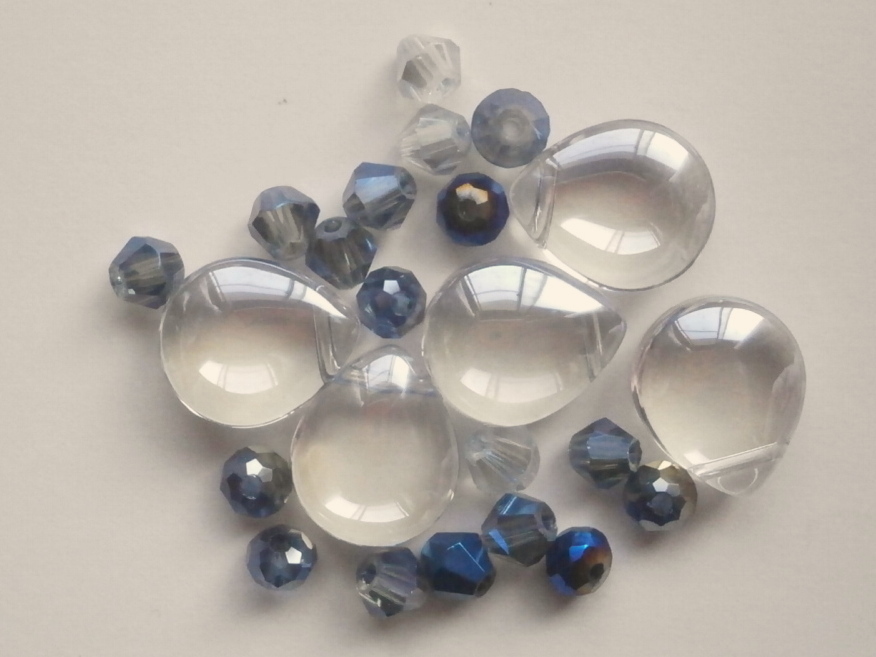 ガラスビーズ★シズク★タイプ B★モリオン系★4拍卖