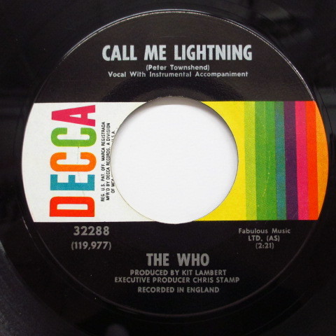 WHO-Call Me Lightning (US Orig.)拍卖