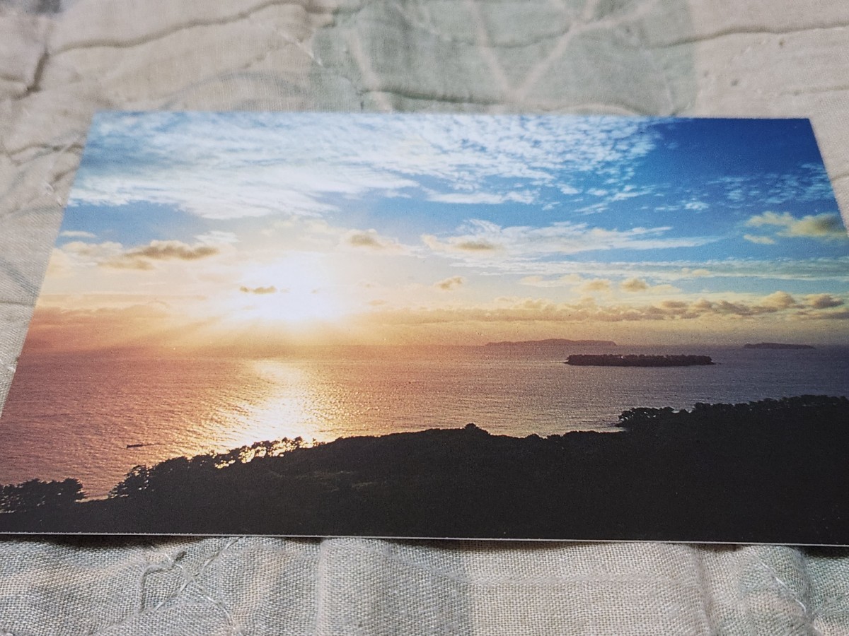 0315 絵葉書 国立公園 萩 笠山からの展望拍卖