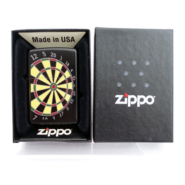 ★ ジッポ ダーツボード 2009年製 ブラック×ゴールド 未使用品 (0220446082)拍卖
