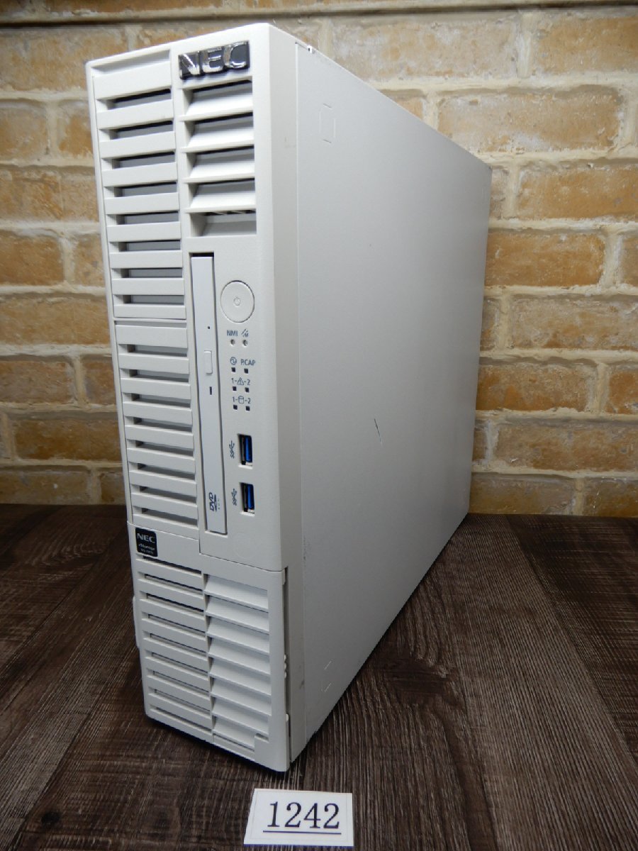 1242☆Windows Server 2016★Pentium Gold G5400★8GBメモリ★2TBx2 HDD★NEC★省スペースサーバー★iStorage NS100Ti拍卖