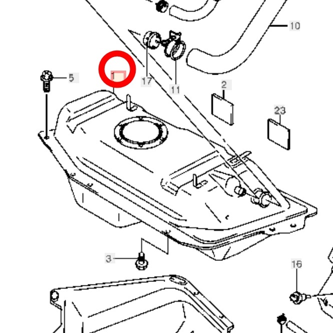 新品 未使用 スズキ純正 ジムニー JB23W6型 ジムニーシエラ JB43W5型 フューエルタンクAssy 燃料タンクアッシー ガソリンタンク Jimny拍卖