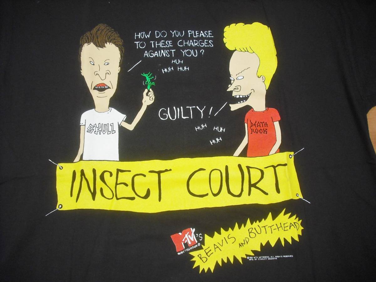 1993's MTV's BEAVIS & BUTTHEAD Tシャツ Dead stock品 オールド品拍卖