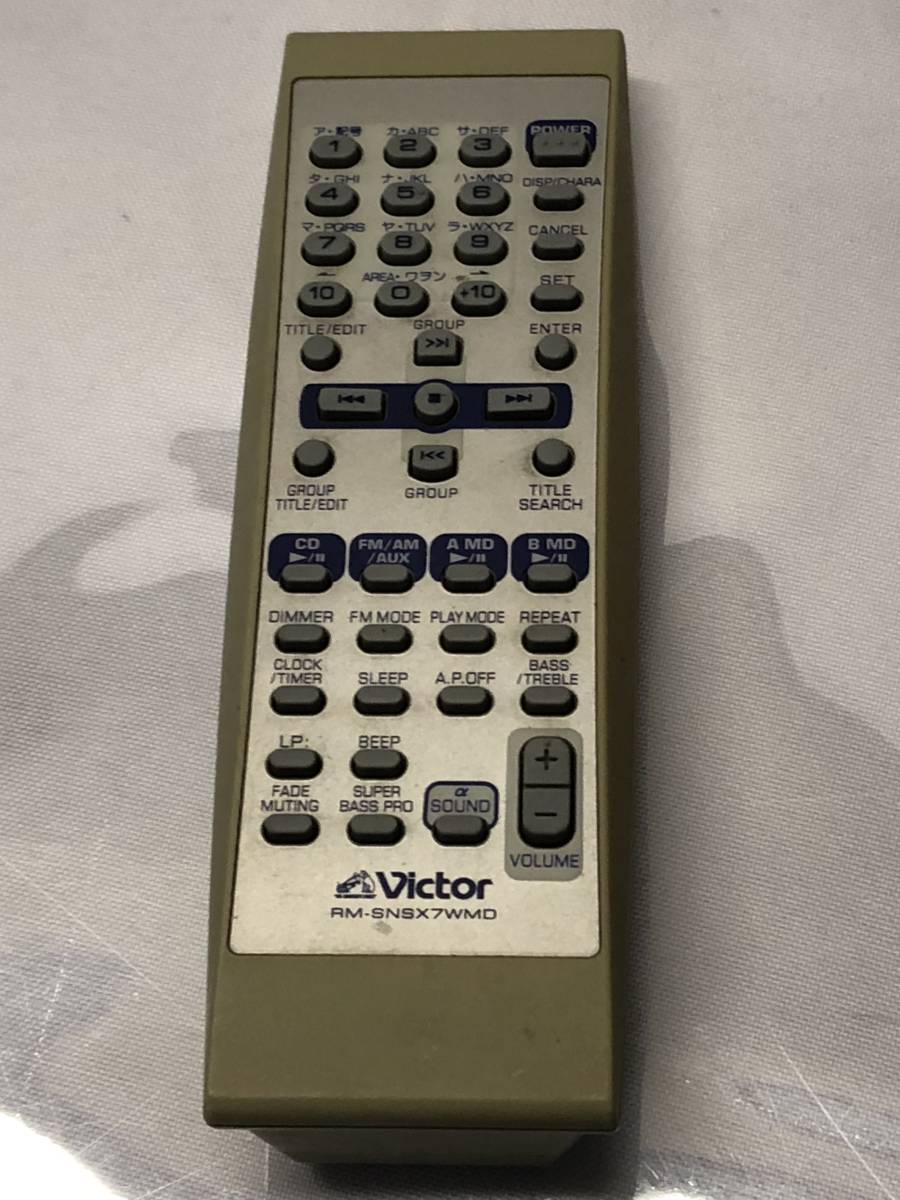 Victor RM-SNSX7WMD オーディオリモコン ジャンク扱い レタパ拍卖