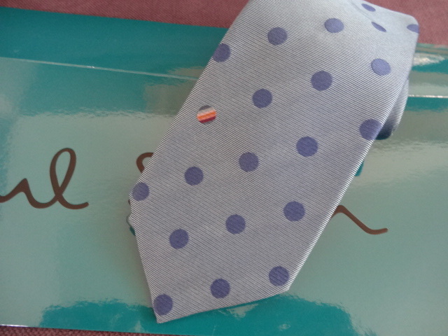 ●○● 水色にドット柄のネクタイ ポールスミス ●○●拍卖