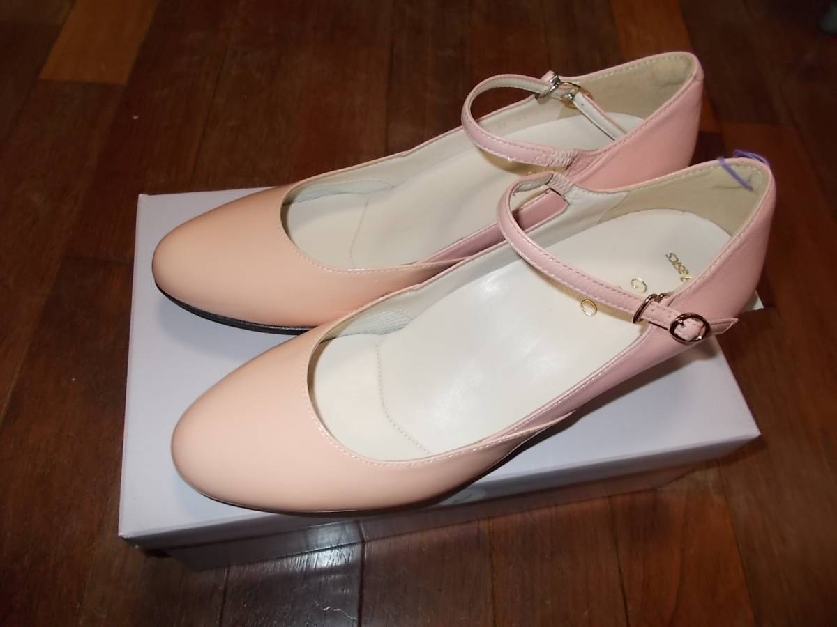 未使用即決asicsアシックス パンプス GIROジーロ 24.0cm Eピンク WG966L 難有拍卖