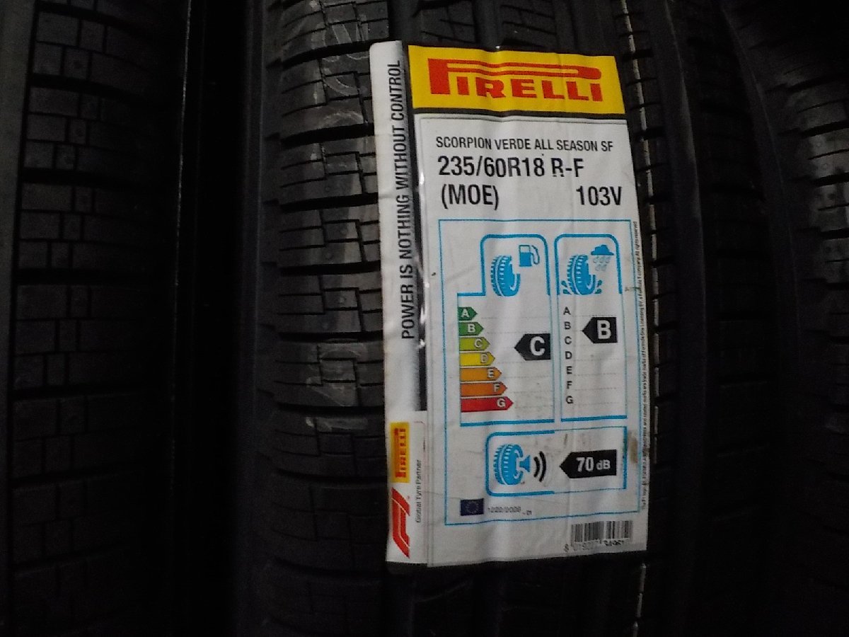 ■業者宛送料安 235/60-18 ピレリー スコーピオンVERDE MOEベンツ承認タイヤ RFT18インチ4本セット2019年製■京都発拍卖