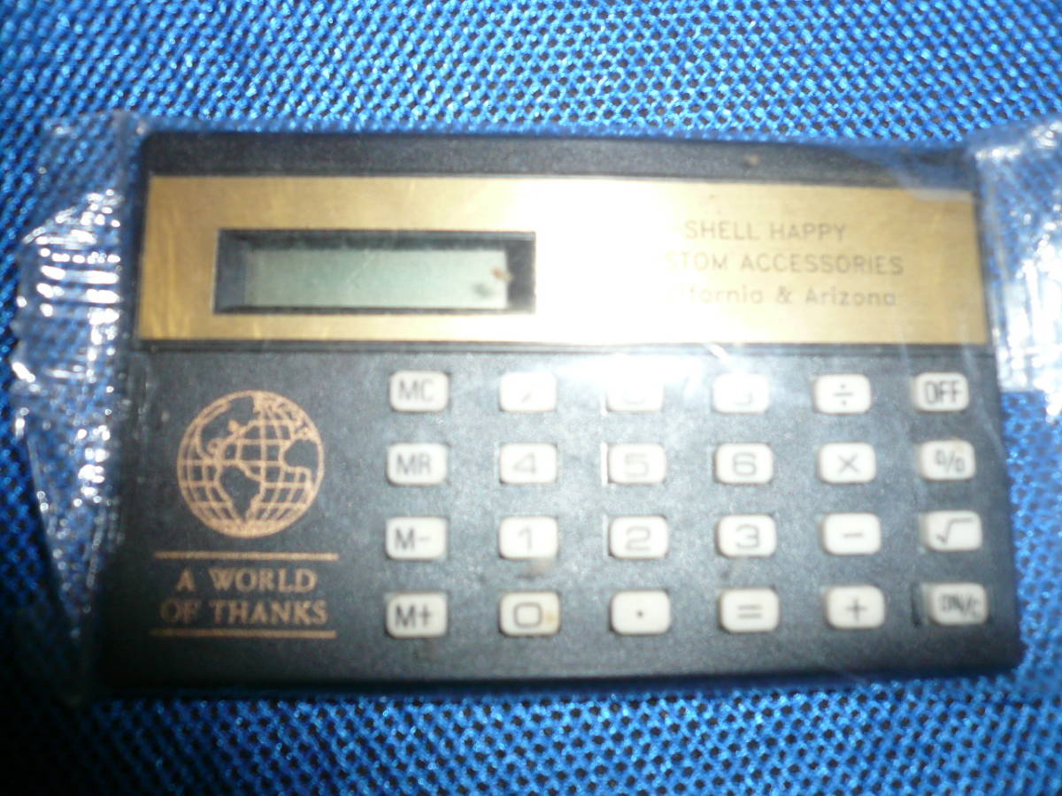 SHELL HAPPY CUSTOM ACCESSORIES California & Arizona 計算機 電卓 非売品当時物希少素人長期保管品拍卖