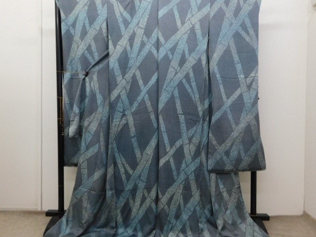 〔楽布特選〕P22663 和モダン 大人の振袖 仮仕立て新品 オークション t拍卖