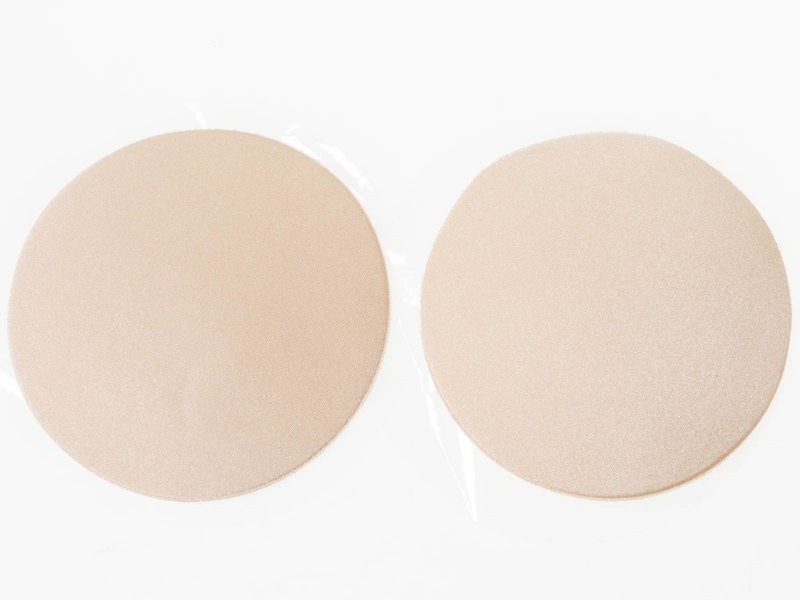 かわいい 自粘着 ニップレス 胸 乳首 隠し カバー 補助アイテム 2枚セット#丸型 ベージュ拍卖