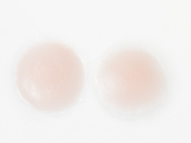 かわいい 自粘着 ニップレス 胸 乳首 隠し カバー 補助アイテム 2枚セット#丸型 シリコン製拍卖