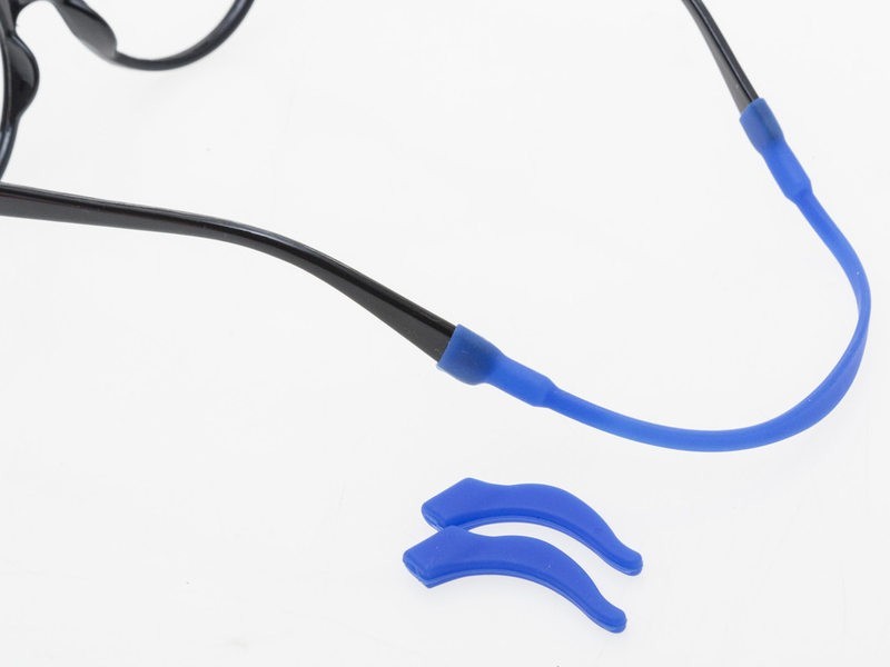 子供用 メガネずり落ち対策 滑り止め 固定 モダンクリップ ピタ掛け 滑り止めシリコン紐付きセット#青色拍卖