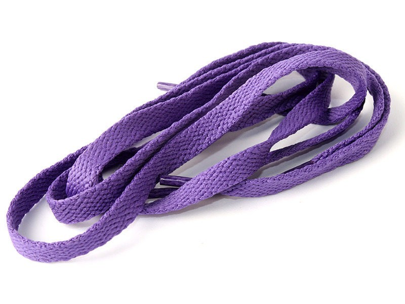 スニーカー スポーツシューズ系 平紐タイプ 靴紐 シューレース 靴ひも 70CM#パープル拍卖