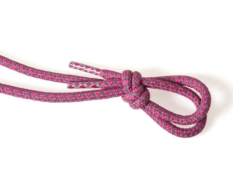 スポーツに最適 スニーカーなど 反射タイプ シューレース 丸紐 靴紐 靴ひも 0.4×120cm#ローズ拍卖