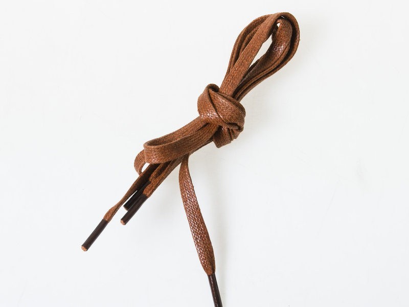革靴 ブーツ レースアップブーツ 登山靴など 蝋引き シューレース 平紐 靴紐 靴ひも 0.6×70CM#レッドブラウン拍卖