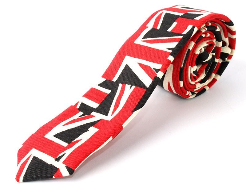 メンズ ファッション普段着 カジュアルなど 細身ネクタイ コットン#模様026拍卖