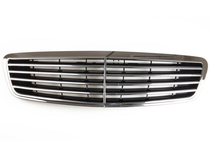 ベンツ用W220 クロームメッキブラックフロントグリル Sクラス メルセデス用 Mercedes-Benz用拍卖