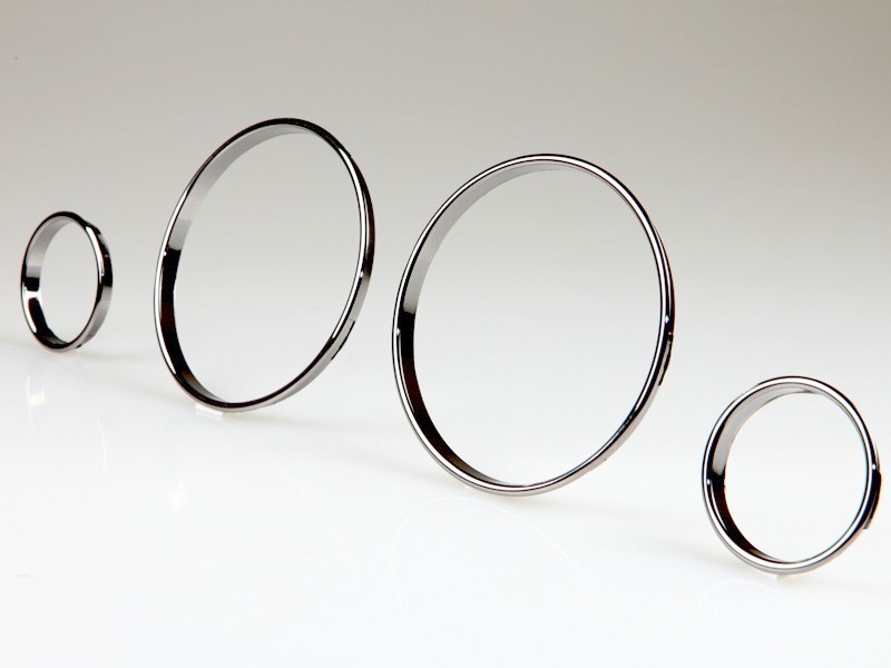 BMW用 5シリーズ E39 7シリーズ E38 X5 E53用 ブラッククロームメッキゲージメーターリング拍卖