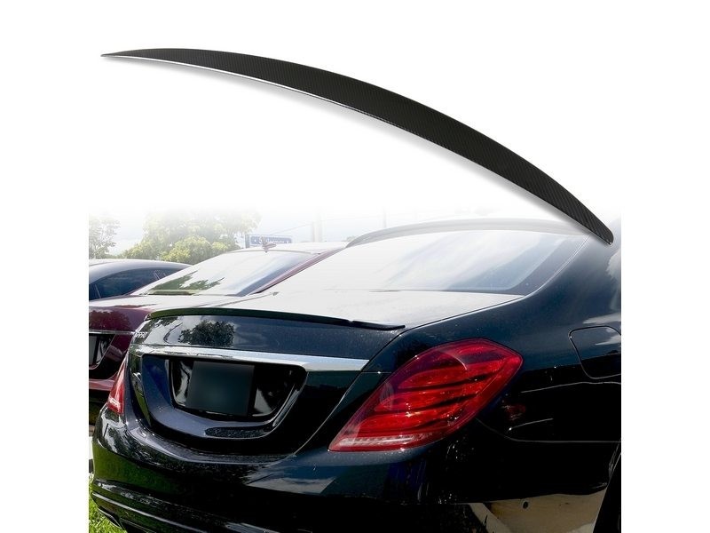 メルセデスベンツ用 W222用 セダン ABS製 カーボン調 水圧転写 リアトランクスポイラー Aタイプ拍卖