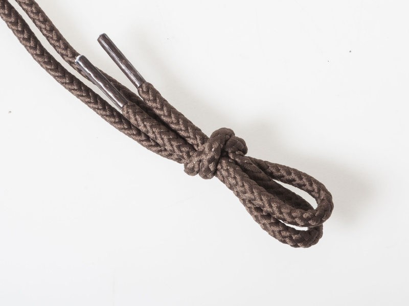 カジュアル ブーツ レースアップブーツ 登山靴など シューレース 丸紐 靴紐 靴ひも 0.4×100cm#ブラウン拍卖